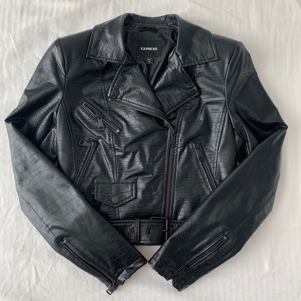 express moto croc jacket